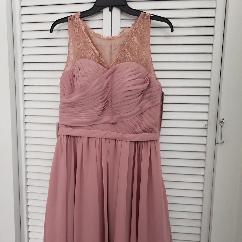 Azazie dusty rose short dress